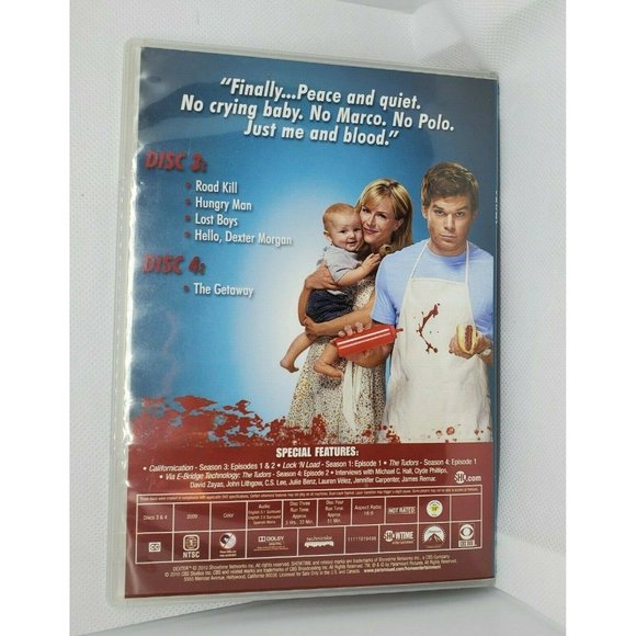 Dexter The Fourth Season Disc 2 & 3 In 3 And 4 Case No Scratches Clean - Picture 2 of 8